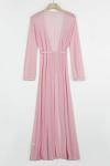 Sovoyontee Sexy Pink Mesh Beach Cover-Up Dress