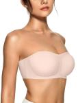 Strapless Wireless Padded Bandeau Bralette for Women