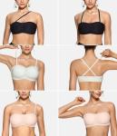 Strapless Wireless Padded Bandeau Bralette for Women