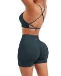 Seamless 2-Piece Workout Set: Sports Bra & Shorts