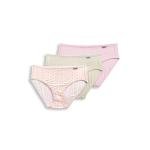 Jockey Women's Underwear Supersoft Hipster - 3 Pack, Pastel Pinwheel/Sand/Frosty Pink, 8