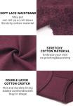 Wealurre Cotton Panties for Women Bikini Underwear Hipster Underpants Lace Briefs Pack(DarkSeries,L)