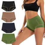 INNERSY Women's Cotton Boyshorts Underwear Soft Moisture Wicking Boxer Briefs 4-Pack(Dark Gorgeous,Medium)