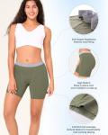 BAMBOO COOL Women's Boyshort Panties Cooling Underwear Stretchy Lightweight Moisture Wicking Boxer Briefs for Ladies 4 Pack