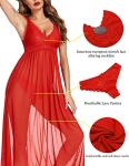 Avidlove Women Lingerie Lace Babydoll Mesh Chemise Sexy Long Gown Lingerie S-XXL