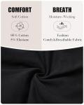 LEVAO Womens Underwear Cotton Cheeky Bikini Plus Size Lace Hipster Panty Stretch Full Briefs 6 Pack L-4XL