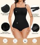 LIRASDIS Strapless Shapewear Bodysuit for Women, Tummy Control Butt Lifter Brief Body Shaper, Seamless Sculpting Tank Top