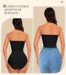 LIRASDIS Strapless Shapewear Bodysuit for Women, Tummy Control Butt Lifter Brief Body Shaper, Seamless Sculpting Tank Top
