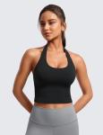 Butterluxe Halter Longline Sports Bra - Black