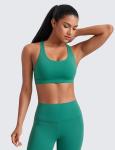 Cascadia Green Strappy Sports Bra for Workout