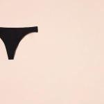 Pack of 6 Women's Cotton Black Thongs