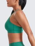 Cascadia Green Strappy Sports Bra for Workout