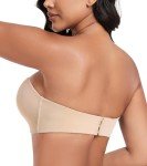 DotVol Push up Lift Women's Bra Seamless Wireless Anti-Slip Strapless brallate with Shape Support(Beige,38DD)