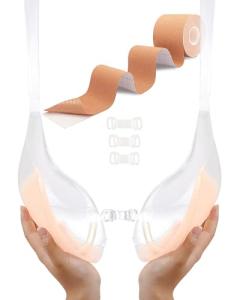 Invisible Strapless Push-Up Bra for Large Breasts