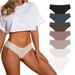 SHARICCA Seamless Cheeky Bikini Panties 7 Pack