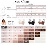Vertvie Seamless Bras for Women Non Wired Comfort Wireless Push Up Bra Soft Support Full Coverage Everyday Bra Padded Zero Feel Bralettes (Skin,L)