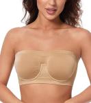 Supportive Multiway Strapless Bandeau Bra for Women