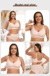 Vertvie Seamless Bras for Women Non Wired Comfort Wireless Push Up Bra Soft Support Full Coverage Everyday Bra Padded Zero Feel Bralettes (Skin,L)