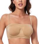 Supportive Multiway Strapless Bandeau Bra for Women