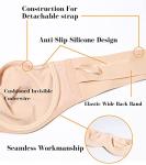 Plus Size Strapless Minimizer Bra for Women