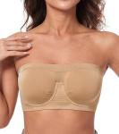 Supportive Multiway Strapless Bandeau Bra for Women