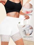 3 Pack Lace Anti-Chafing Slip Shorts for Women