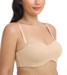 Plus Size Strapless Minimizer Bra for Women