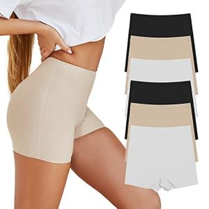 SHARICCA Seamless Boyshorts for Women - 6 Pack