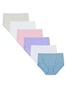 Hanes Women's Organic Cotton Briefs 6-Pack