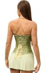 Light Green Lace Overbust Corset Top for Women