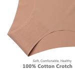 SHARICCA Women's Seamless Cheeky Bikini Panties 7-Pack