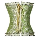 Light Green Lace Overbust Corset Top for Women