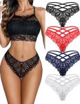 Avidlove Lace Criss Cross Cheeky Bikini Panties