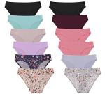 FINETOO 12-Pack Cheeky Seamless Underwear for Women