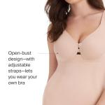SPANX OnCore Open-Bust Bodysuit - Soft Nude
