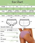 FINETOO Women's Cheeky Lace Bikini Panties 6 Pack