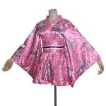 Floral Print Short Kimono Dress for Women