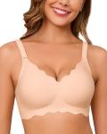 Guhaha Women's Wireless Seamless Push-Up Bra