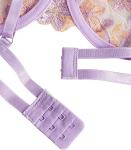 Lilosy Lavender Purple Strappy Push-Up Lingerie Set
