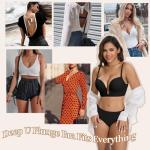 JOYSHAPER Backless Deep Plunge Push-Up Bra