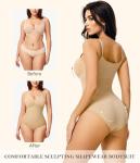 Slimming Bodysuit with Tummy Control, Beige