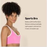 Women's Light Support V-Neck Sports Bra - Flamingo Pink