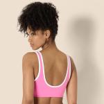 Women's Light Support V-Neck Sports Bra - Flamingo Pink