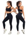 3 Piece Women's Gym Set: Leggings, Bra, Shorts