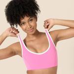 Women's Light Support V-Neck Sports Bra - Flamingo Pink