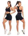 3 Piece Women's Gym Set: Leggings, Bra, Shorts