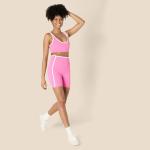 Women's Light Support V-Neck Sports Bra - Flamingo Pink