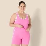 Women's Light Support V-Neck Sports Bra - Flamingo Pink