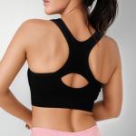 Zip Front Sports Bra - Medium Support for Women