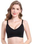 Suekaphin 5-Pack Wireless Nursing Bras, V Neck
